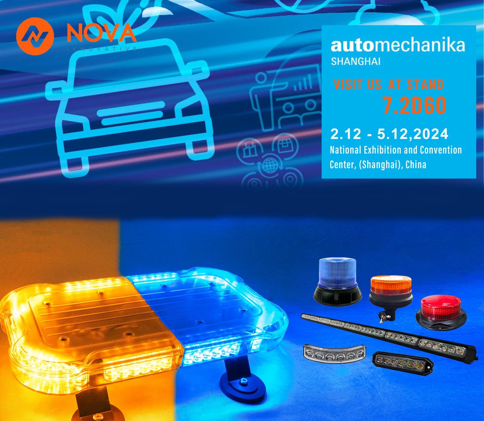Nova Vehicle Kutsume teid külastama meid Automechanika Shanghai 2024 messil